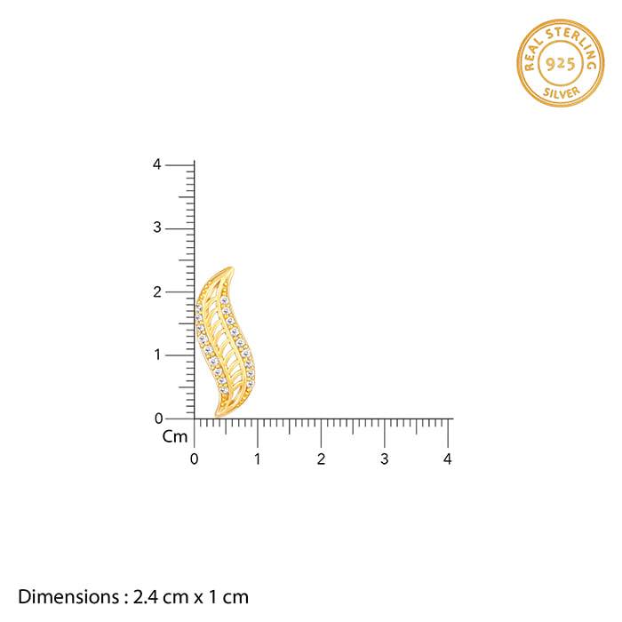 Giva 925 Sterling Silver Golden Wavelet Set| Gifts For Women And Girls | With Certificate  : PD02442ER02682