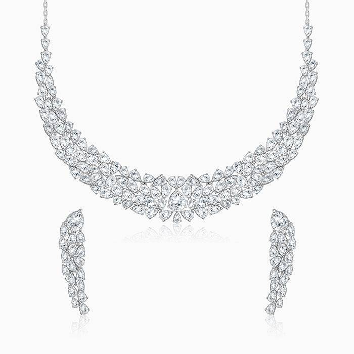 Giva 925 Silver Elara Statement Set| Gifts For Women And Girls | With Certificate Of Authenticity An : PD02460ER02764