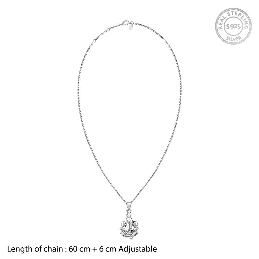 Ganesha Rakhi Bracelet And Pendant Set For Him : PD02483RK0327