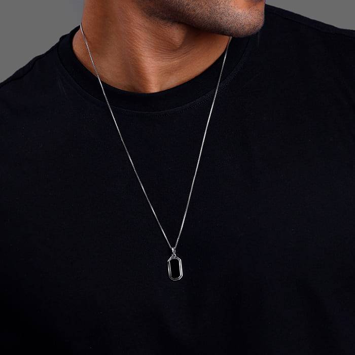 Giva 925 Silver Knight'S Emblem Pendant With Box Chain For Him| Necklace To Gift Men & Boy : PD02492