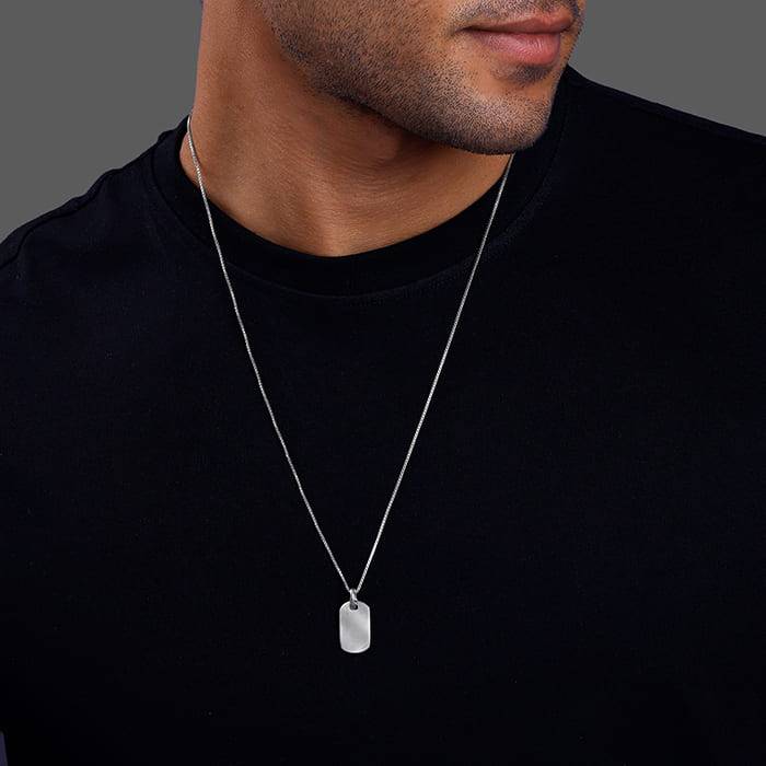 Giva 925 Silver Aegis Amulet Pendant With Box Chain For Him| Necklace To Gift Men & Boys| With Certi : PD02495