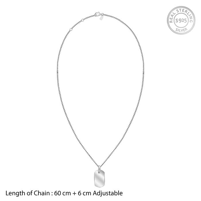 Giva 925 Silver Aegis Amulet Pendant With Box Chain For Him| Necklace To Gift Men & Boys| With Certi : PD02495
