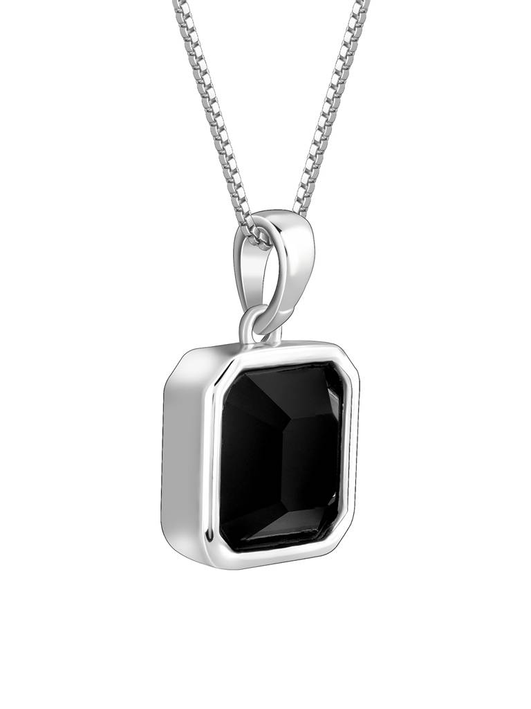 Silver Warrior? Crest Pendant With Box Chain For Him : PD02496