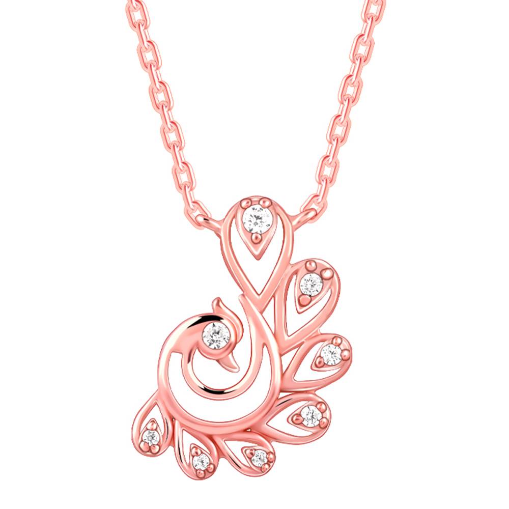 Giva 925 Silver Rose Gold Navilu Necklace : PD02511