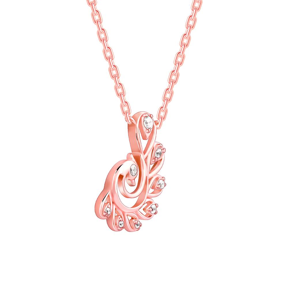 Giva 925 Silver Rose Gold Navilu Necklace : PD02511