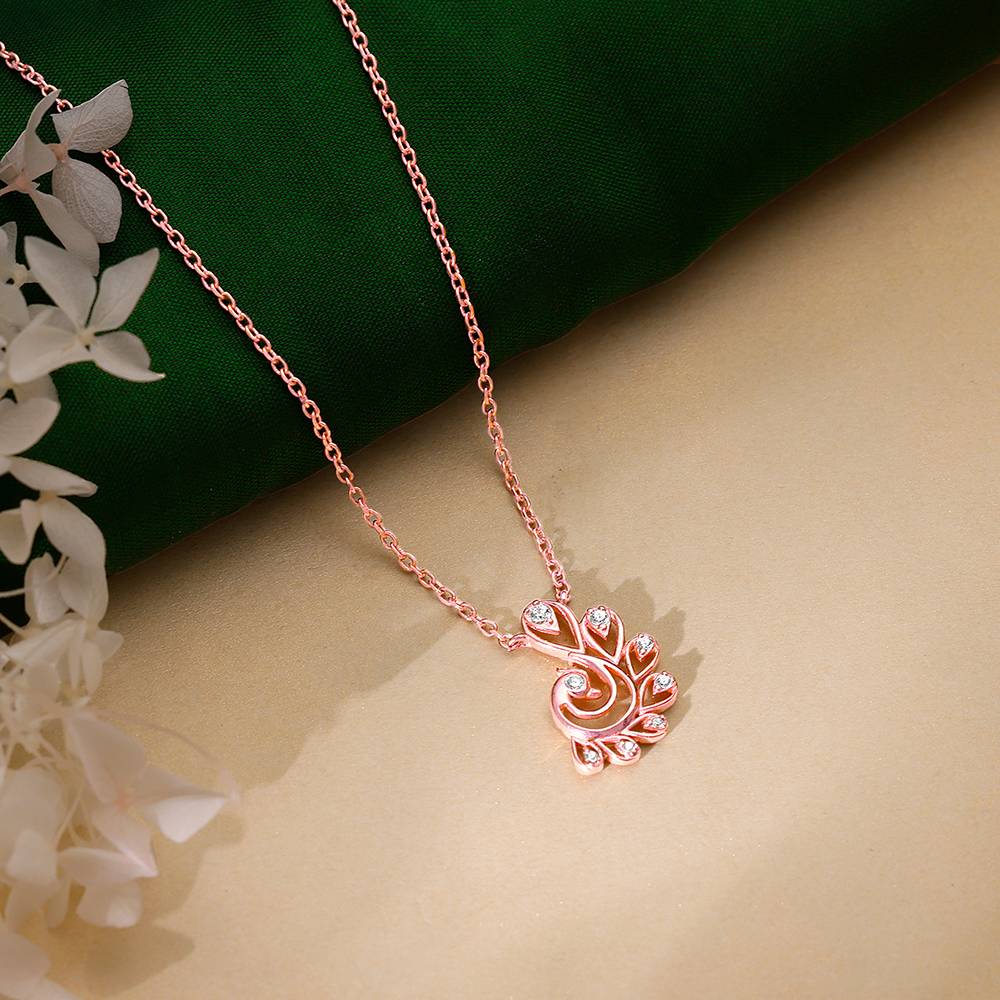 Giva 925 Silver Rose Gold Navilu Necklace : PD02511