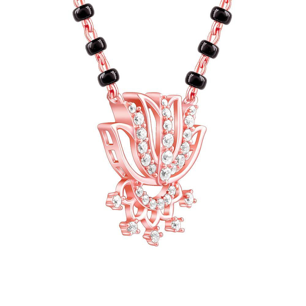 Giva 925 Silver Rose Gold Damara Mangalsutra : PD02512
