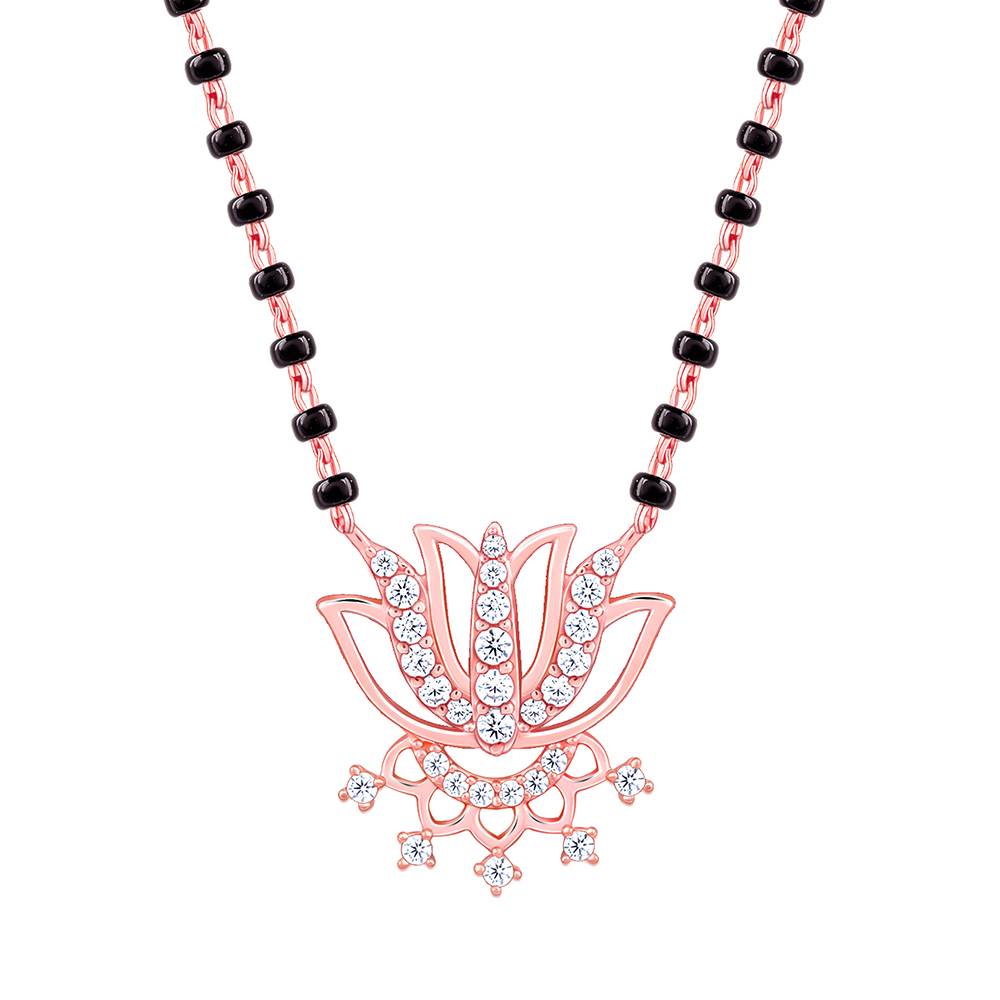 Giva 925 Silver Rose Gold Damara Mangalsutra : PD02512