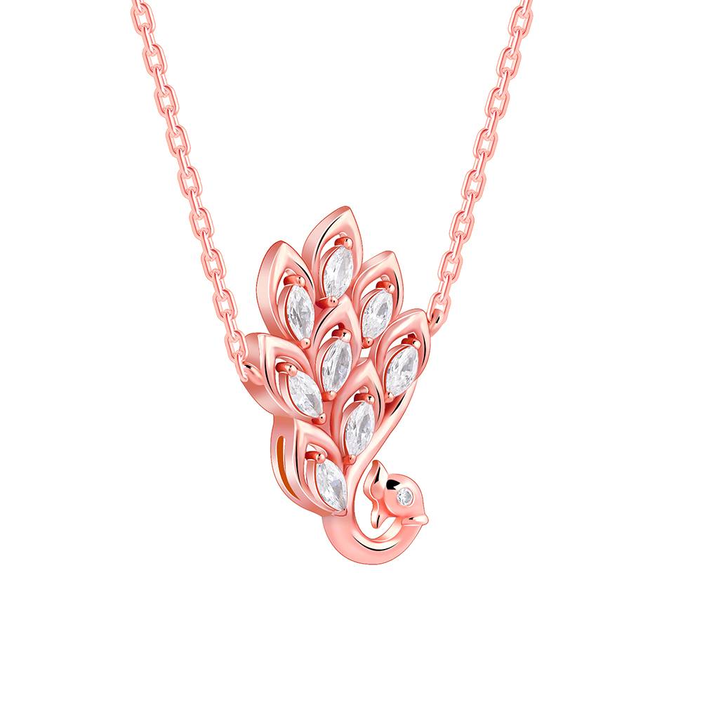 Giva 925 Silver Rose Gold Nemali Necklace : PD02514