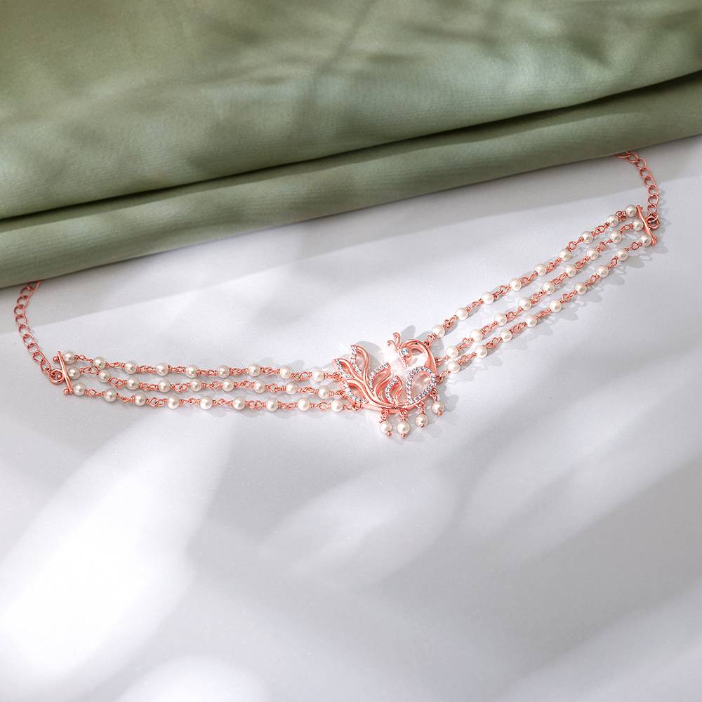 Giva 925 Silver Rose Gold Komal Morni Choker : PD02516