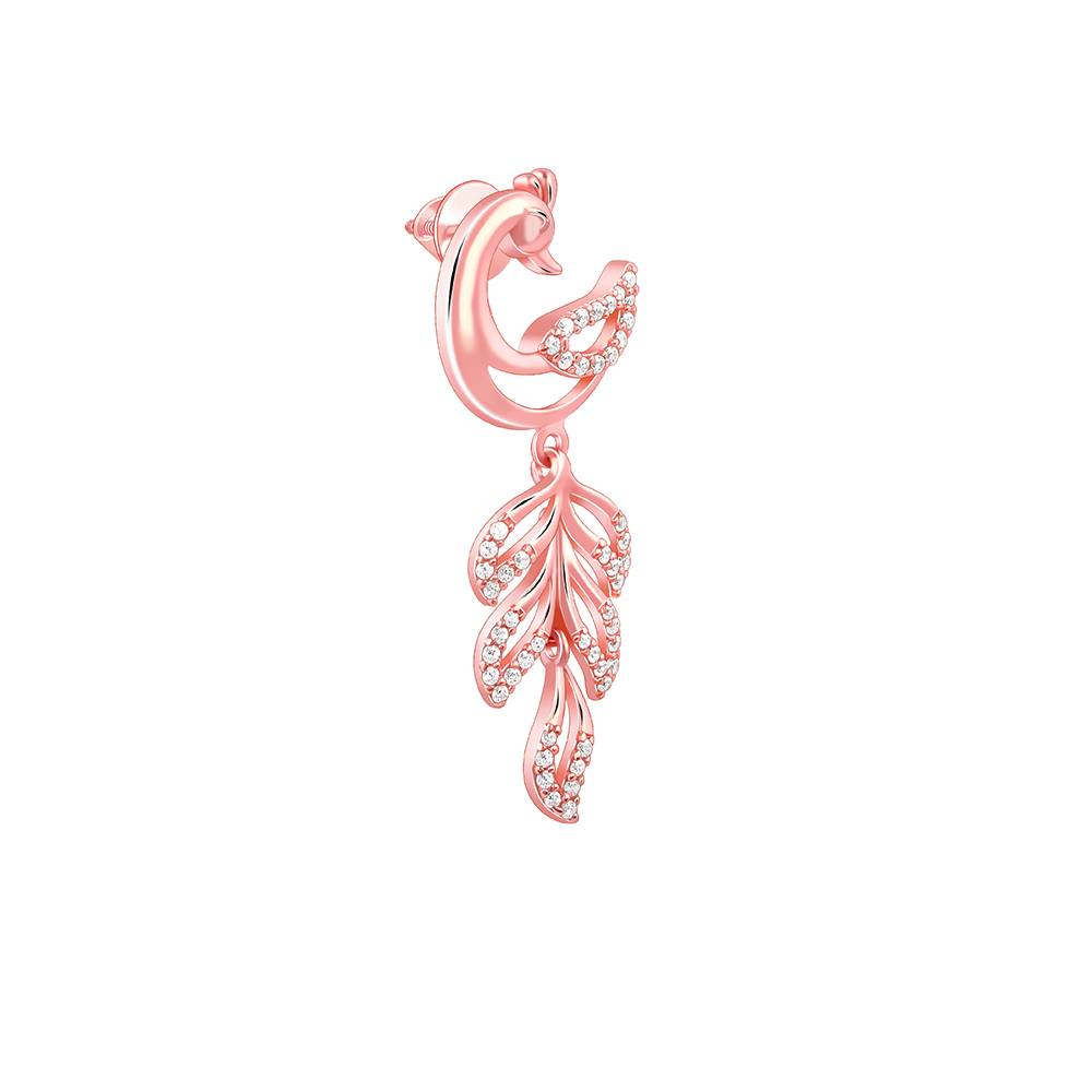 Giva 925 Silver Rose Gold Mohini Mor Set : PD02519ER02793R01825
