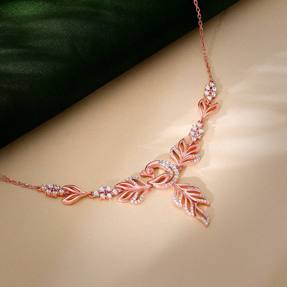 Giva 925 Silver Rose Gold Mor Necklace : PD02519