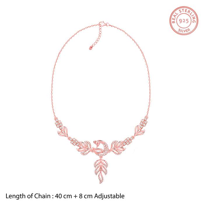 Giva 925 Silver Rose Gold Mor Set| Gifts For Women And Girls | With Certificate Of Authent : PD02519ER02793
