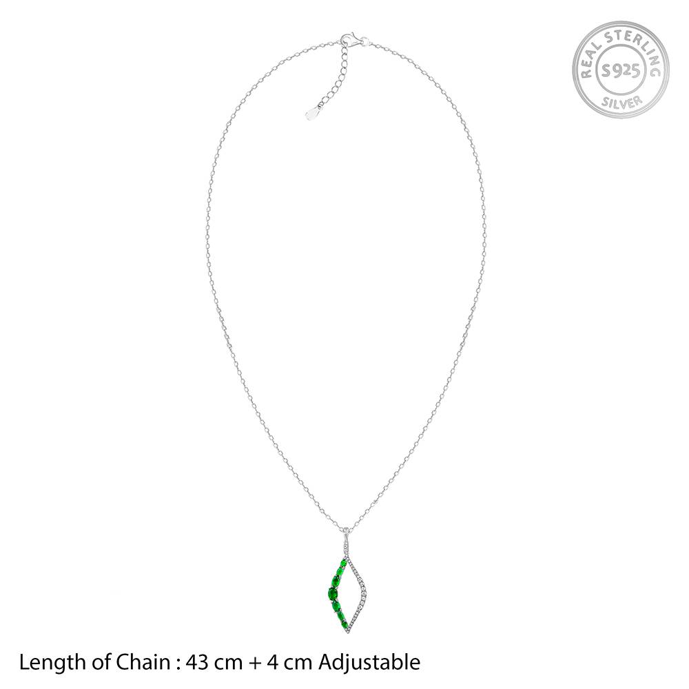 925 Silver Remarkable Pendant With Link Chain| Necklace To Gift Women & Girls : PD02522