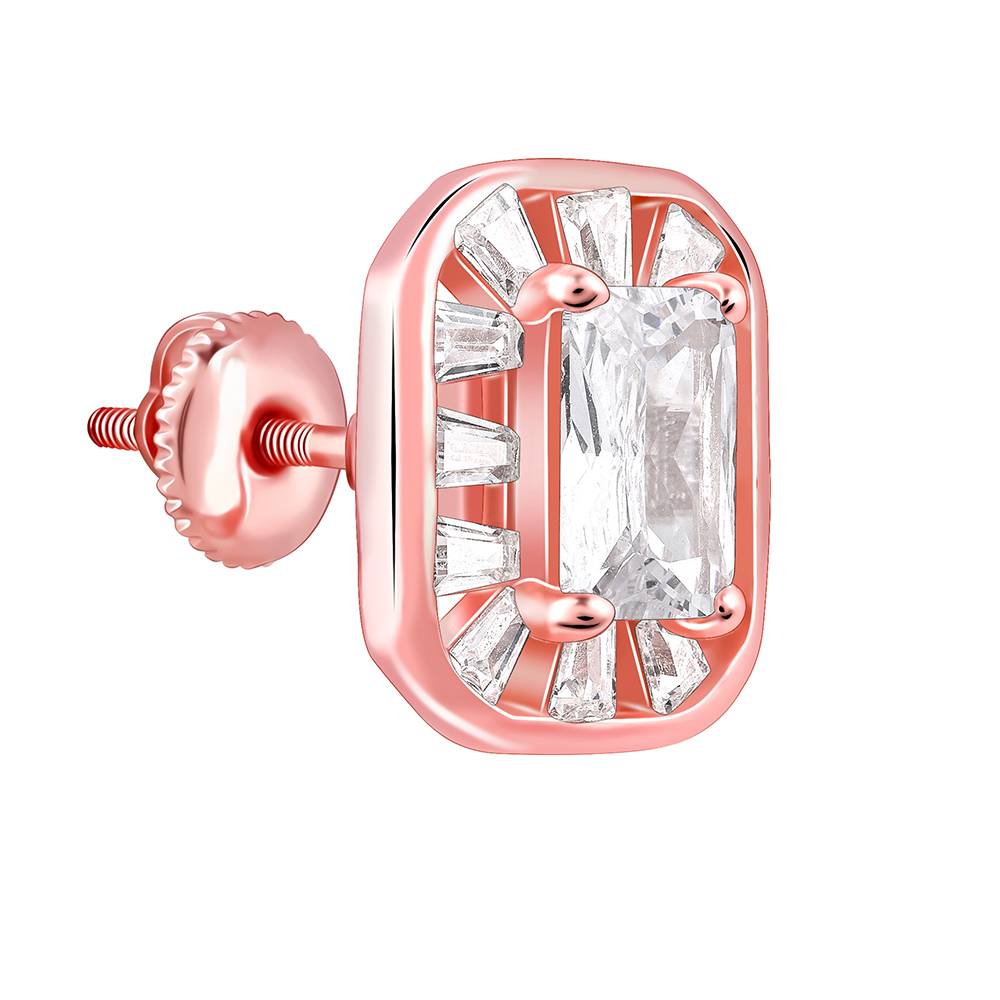 Giva 925 Silver Rose Gold Joyful Square Set Of Three| Gifts For Women And Girls | With Certificate Of A : PD02535ER02833R01834