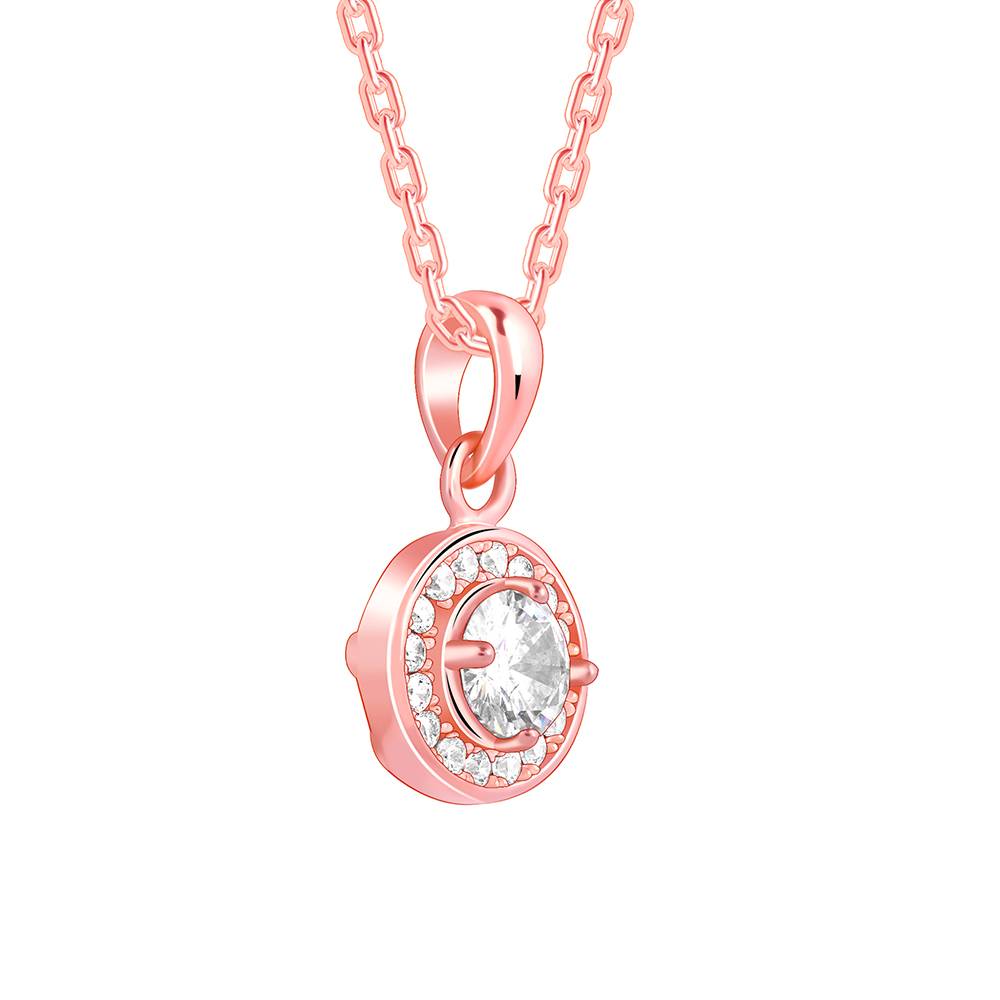 Giva 925 Silver Rose Gold Most Precious Pendant With Link Chain| Necklace To Gift Women & Girls | With Certificate O : PD02536