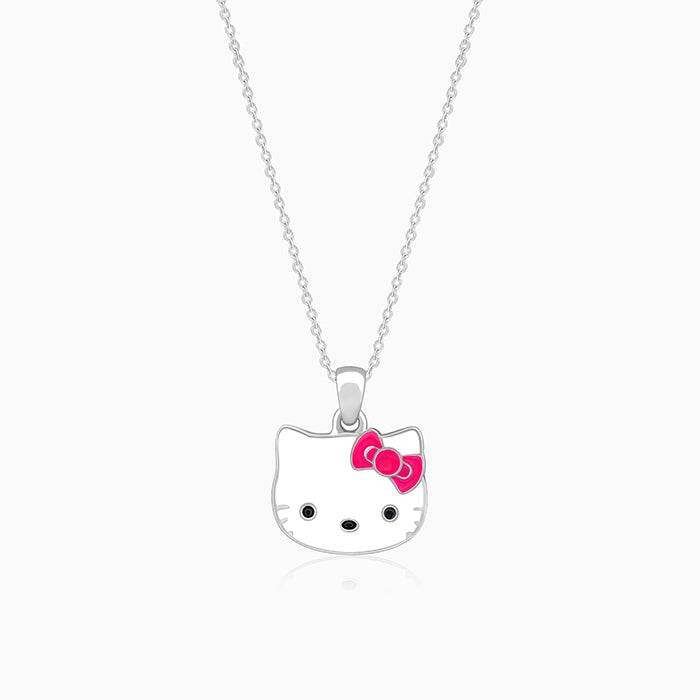 Giva 925 Silver Hello Kitty Kid'S Pendant With Link Chain| Necklace To Gift Women & Girls | With Certificate Of Auth : PD02553