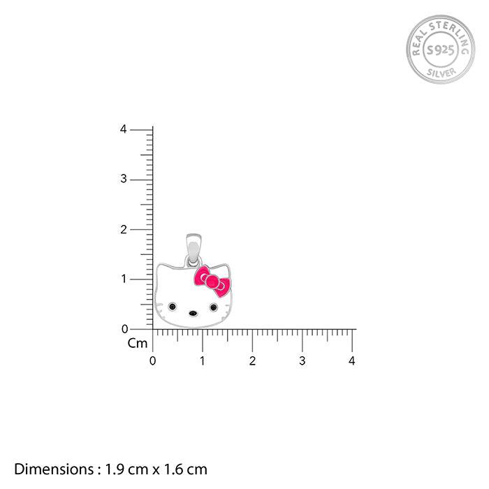Giva 925 Silver Hello Kitty Kid'S Pendant With Link Chain| Necklace To Gift Women & Girls | With Certificate Of Auth : PD02553