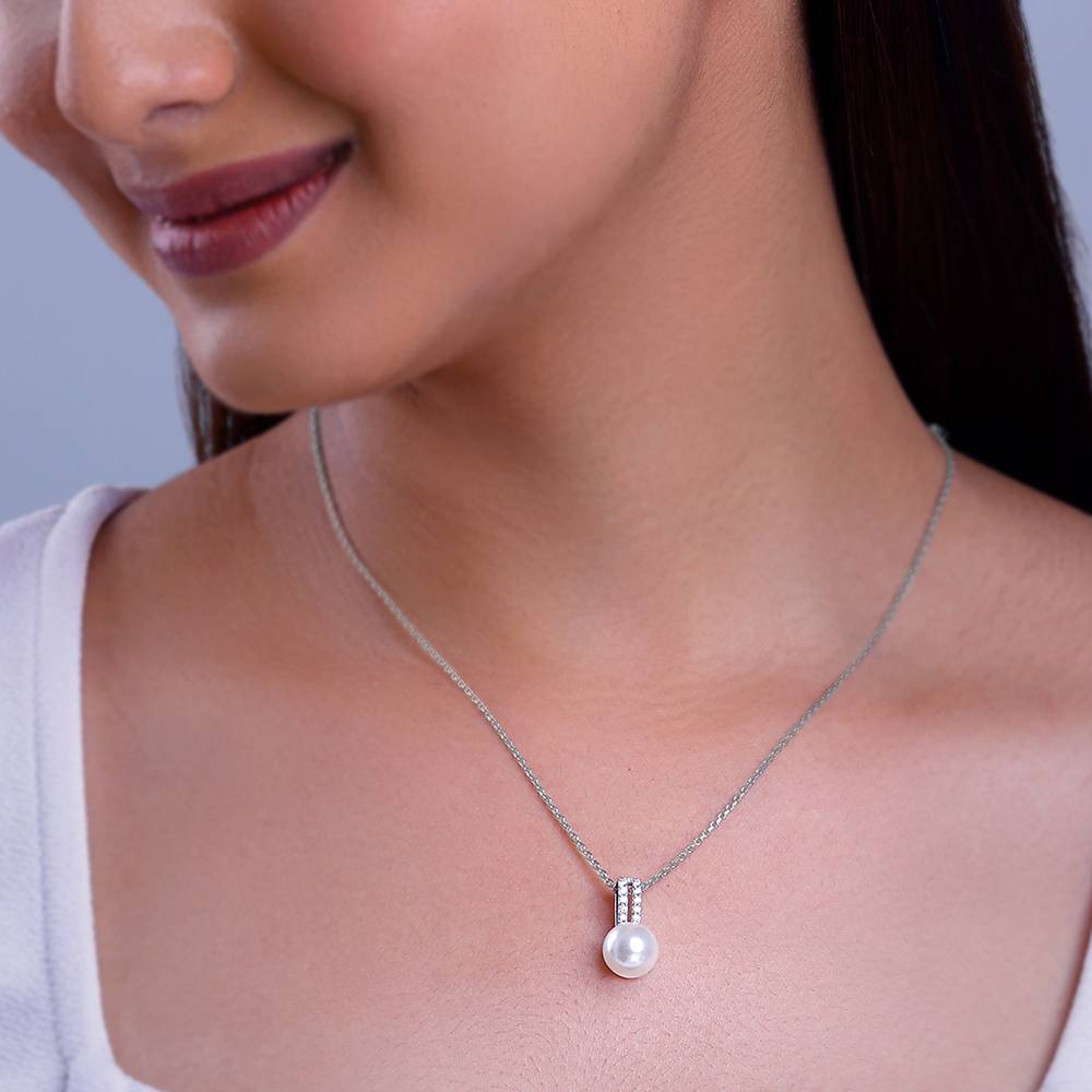 Giva 925 Silver Fall Pearl Pendant With Link Chain| Necklace To Gift Women & Girls : PD02560