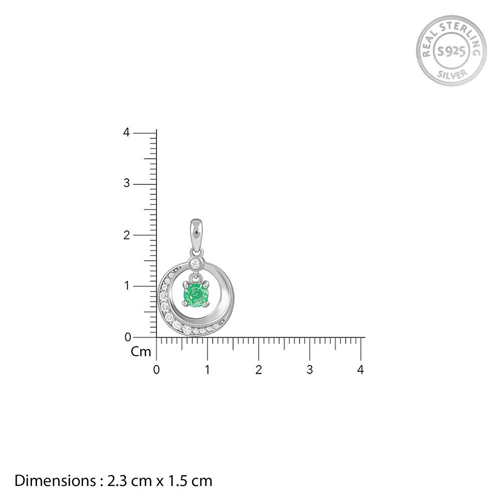 Giva 925 Silver Prettified Pendant With Link Chain : PD02575