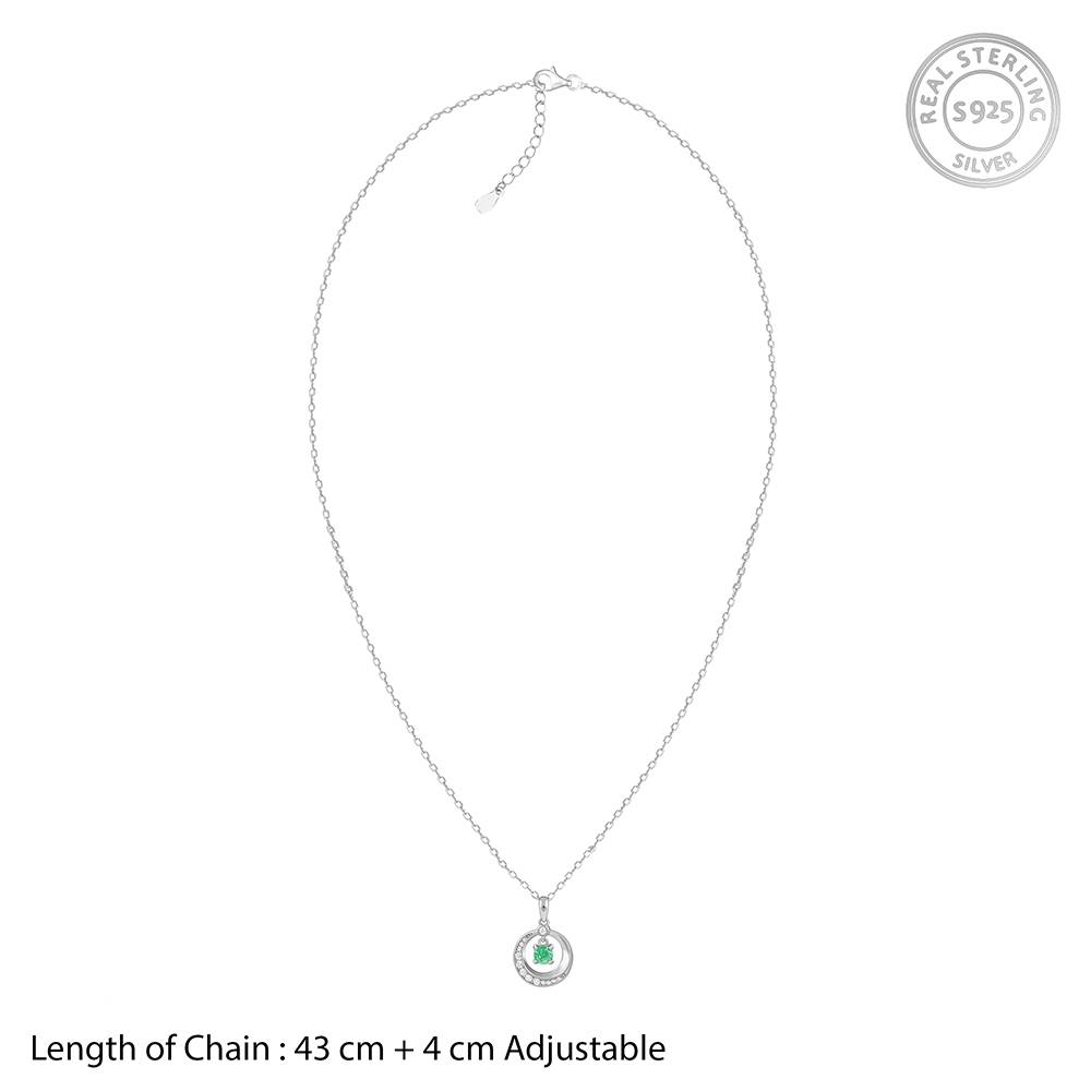 Giva 925 Silver Prettified Pendant With Link Chain : PD02575