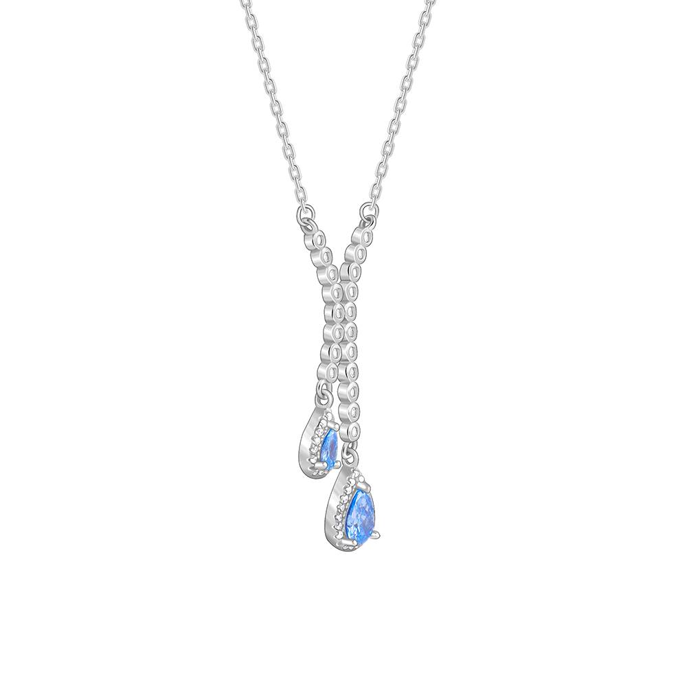 Silver Oceanic Sparkle Necklace : PD02576