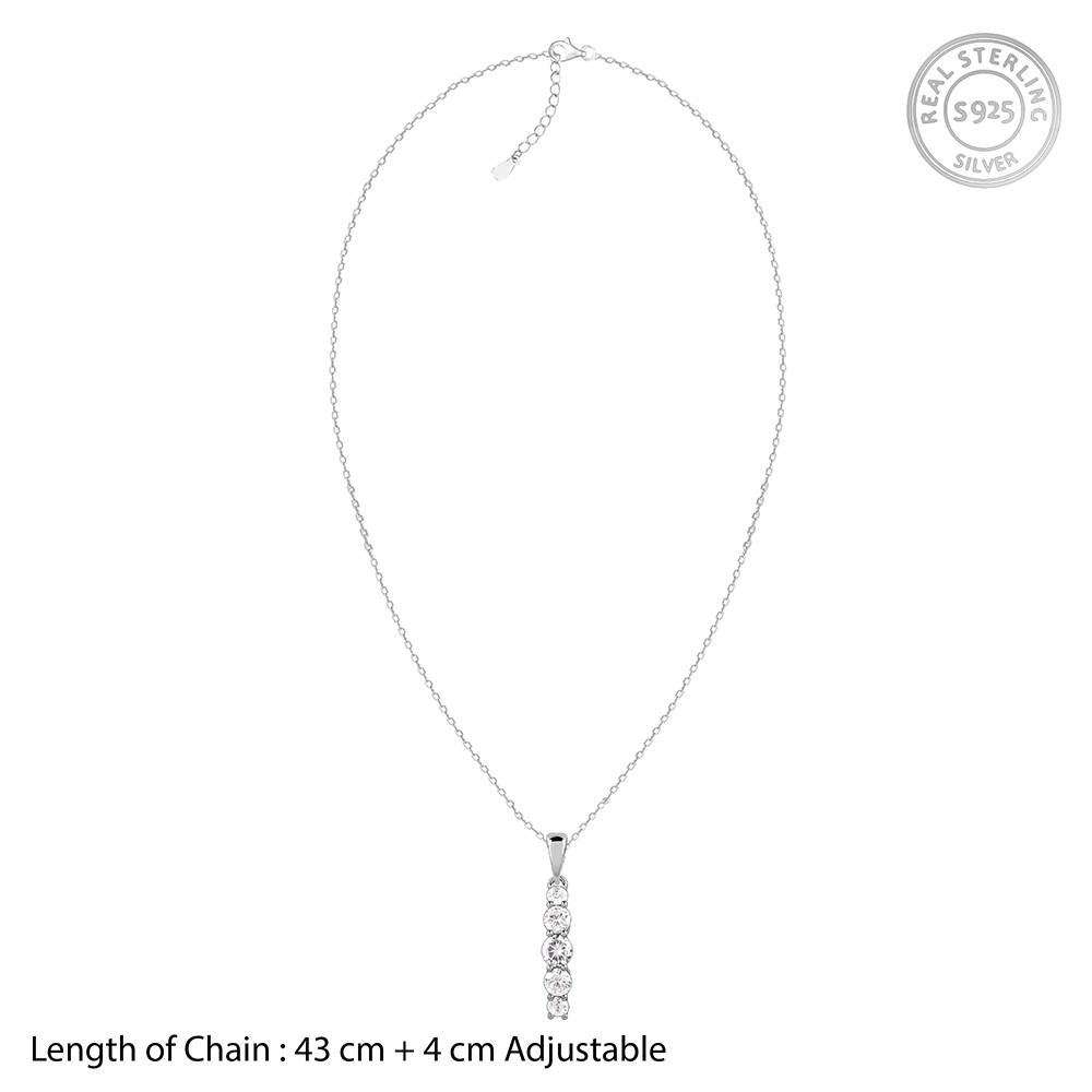 Giva 925 Silver Your Stunner Pendant With Link Chain| Necklace To Gift Women & Girls | With Certificate Of Authentic : PD02579