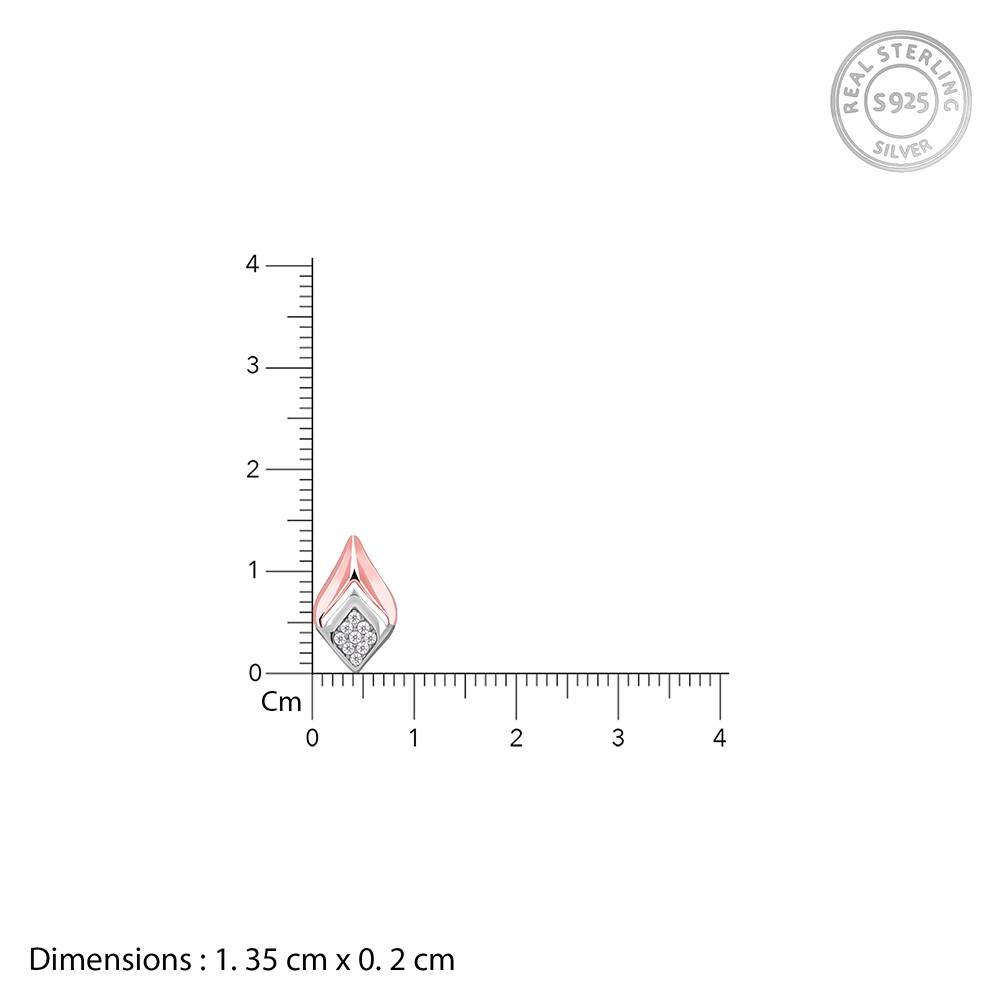 Giva 925 Silver Dual Tone Majestic Rhombus Set Of Three| Gifts For Women And Girls | With Certificate O : PD02583ER02856R01853