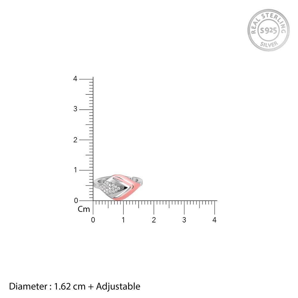 Giva 925 Silver Dual Tone Majestic Rhombus Set Of Three| Gifts For Women And Girls | With Certificate O : PD02583ER02856R01853