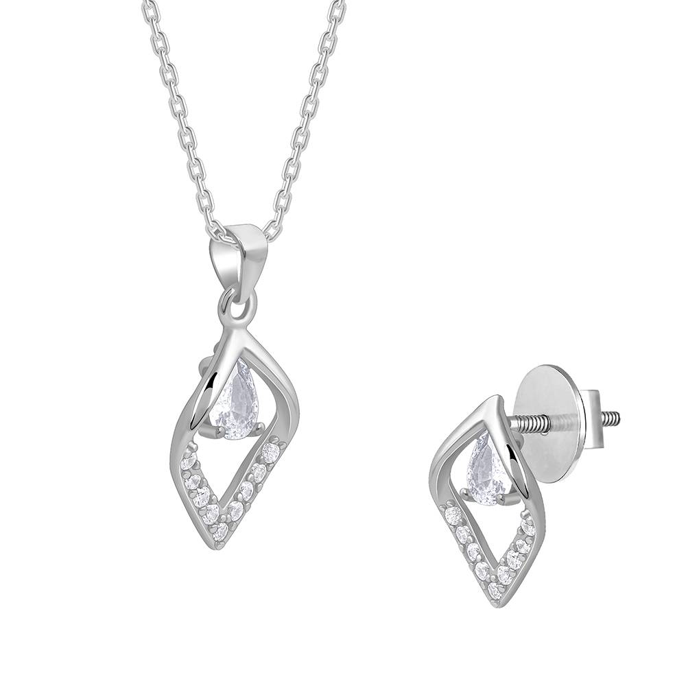 925 Silver Bling Queen Set : PD02589ER02862