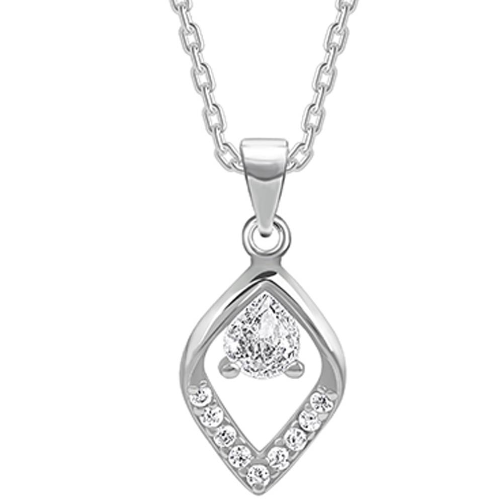 925 Silver Bling Queen Pendant With Link Chain : PD02589