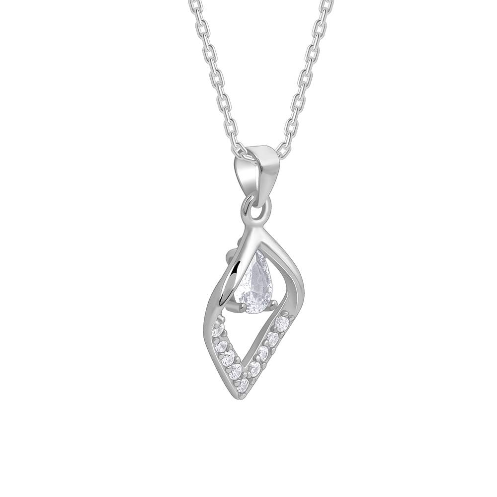 925 Silver Bling Queen Pendant With Link Chain : PD02589