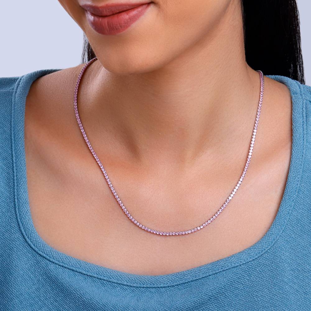 Giva 925 Silver Moonlit Grace Tennis Necklace : PD02592