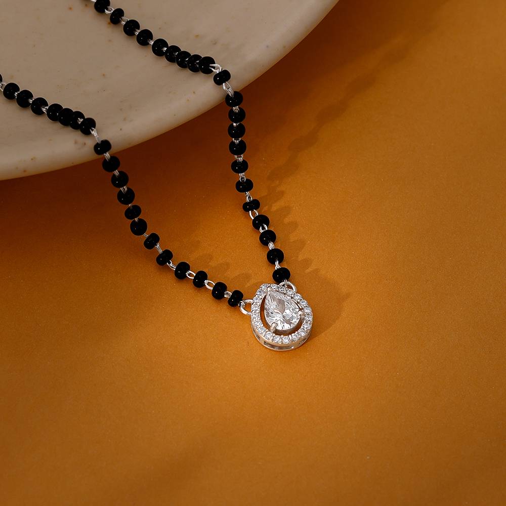 Giva 925 Silver Parinay Mangalsutra| Black Bead Necklace To Gift Women : PD02601