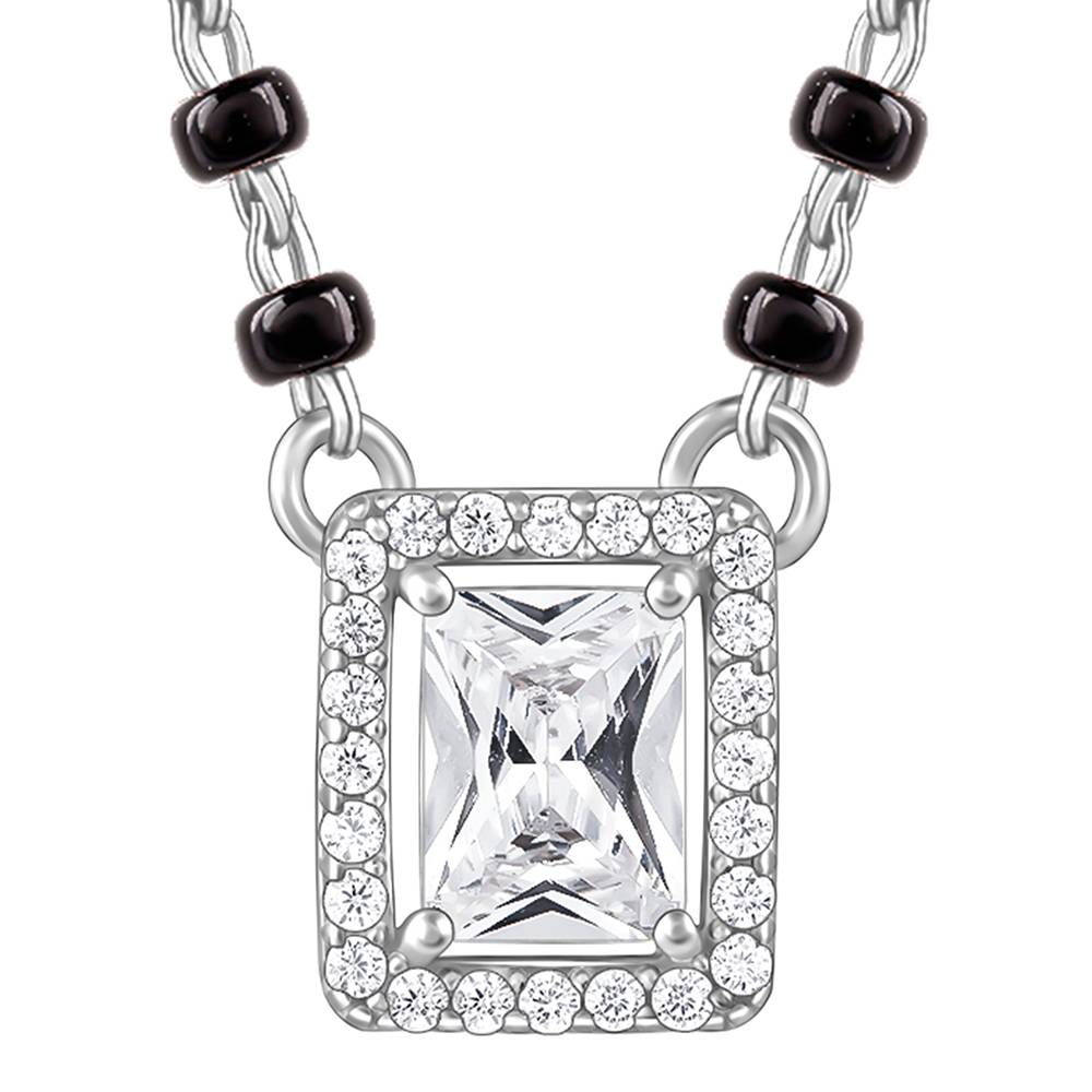 Giva 925 Silver Vivaah Mangalsutra| Black Bead Necklace To Gift Women : PD02602