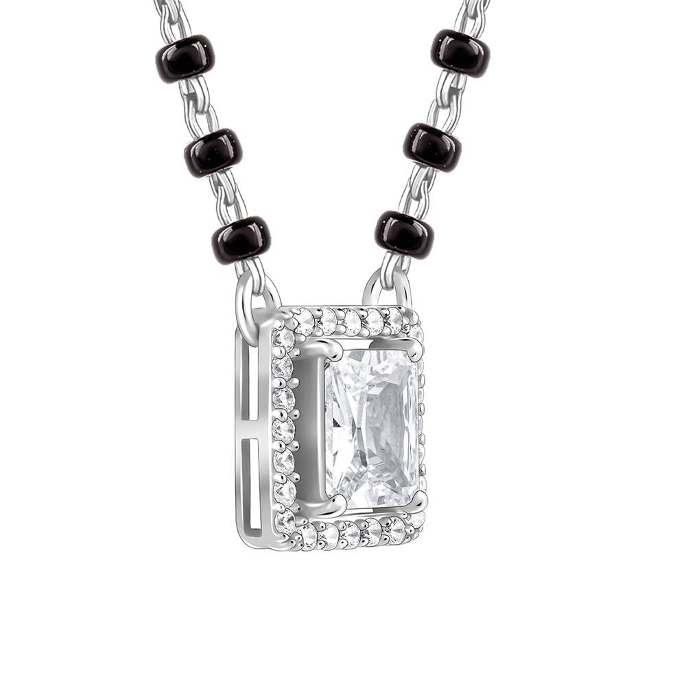 Giva 925 Silver Vivaah Mangalsutra| Black Bead Necklace To Gift Women : PD02602