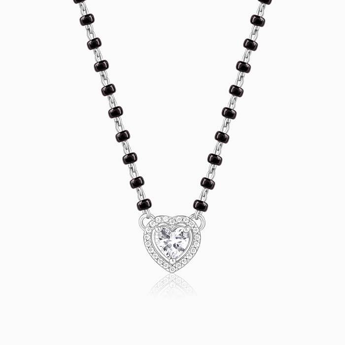 Giva 925 Silver Bandhan Mangalsutra| Black Bead Necklace To Gift Women | With Certificate Of Authent : PD02605