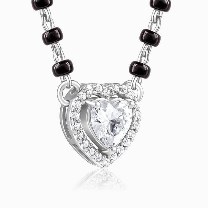 Giva 925 Silver Bandhan Mangalsutra| Black Bead Necklace To Gift Women | With Certificate Of Authent : PD02605