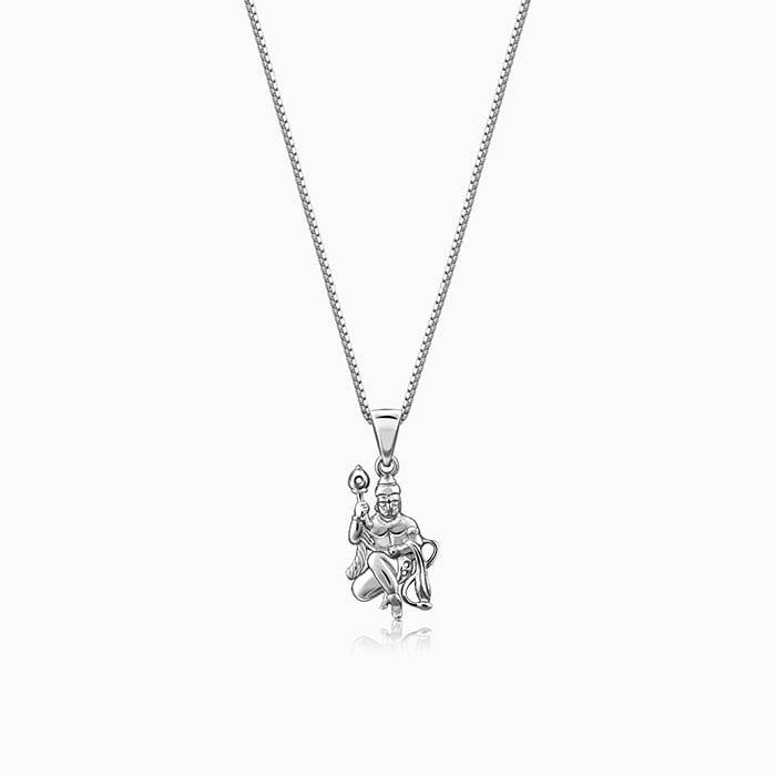 Giva 925 Silver Anjaneya Pendant With Link Chain For Him | Gifts For Men And Boys | With Certificate : PD02608