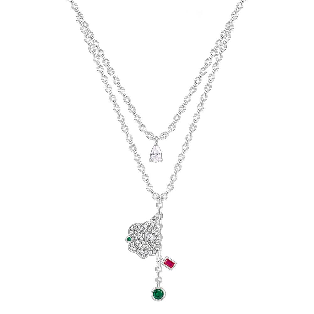 Giva 925 Silver Te Amo Layered Necklace Giva 925 Silver Te Amo
