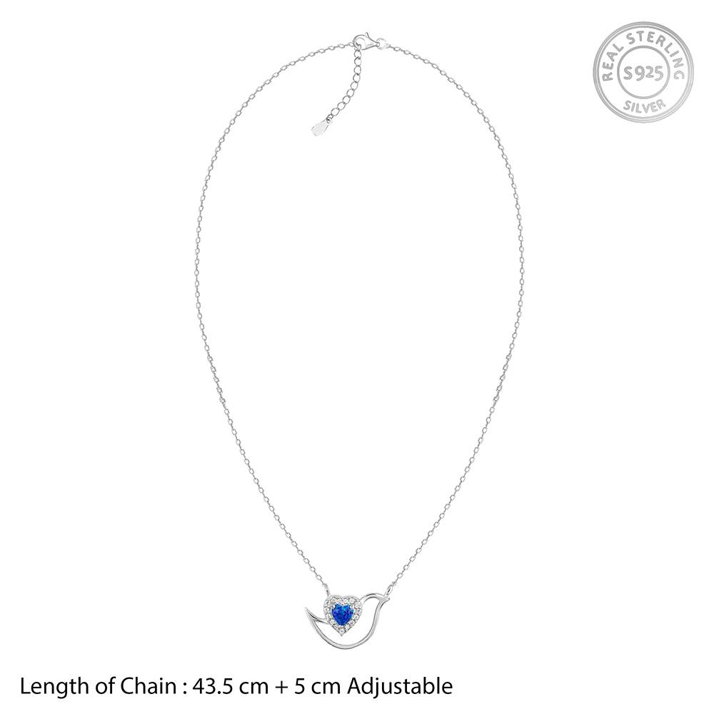 925 Silver Azure Reverie Necklace : PD02625