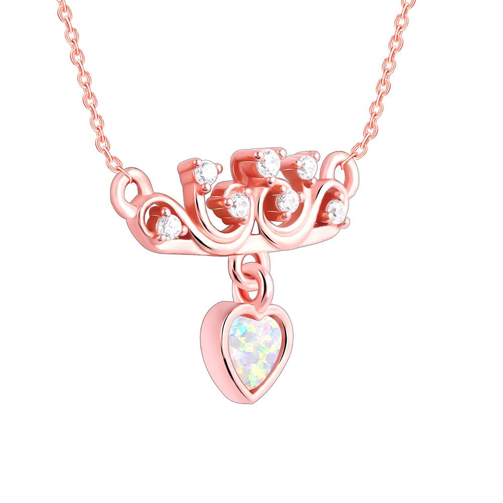 925 Silver Rose Gold She The Achiever Pendant With Link Chain : PD02626
