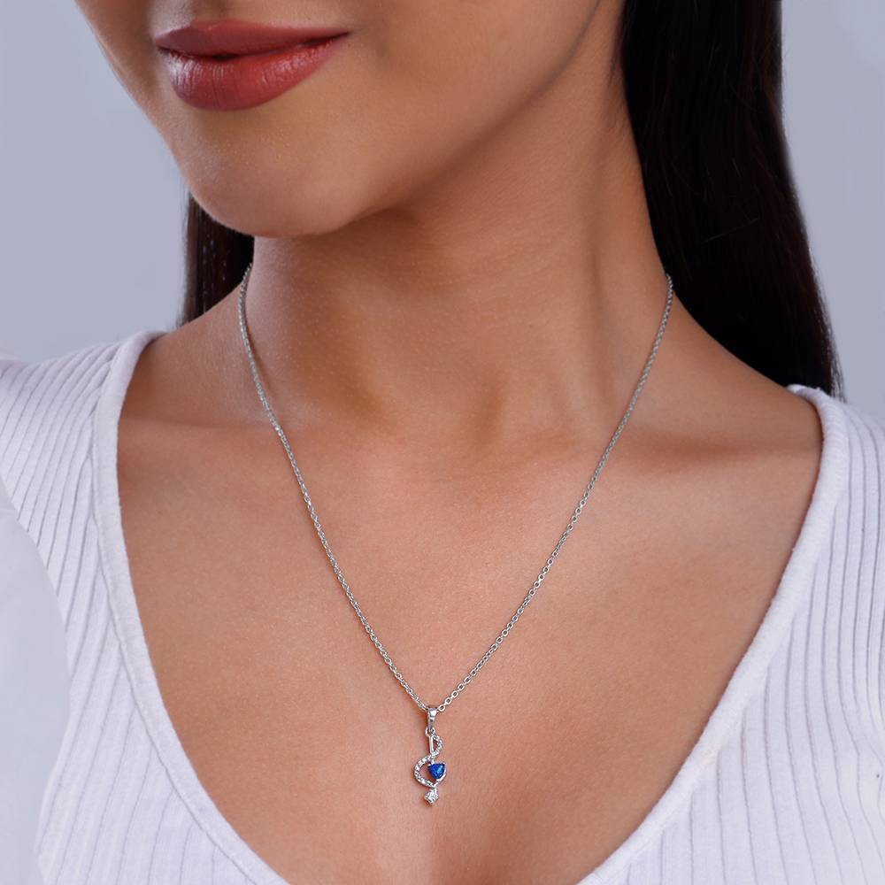 925 Silver She The Superstar Pendant With Link Chain : PD02627