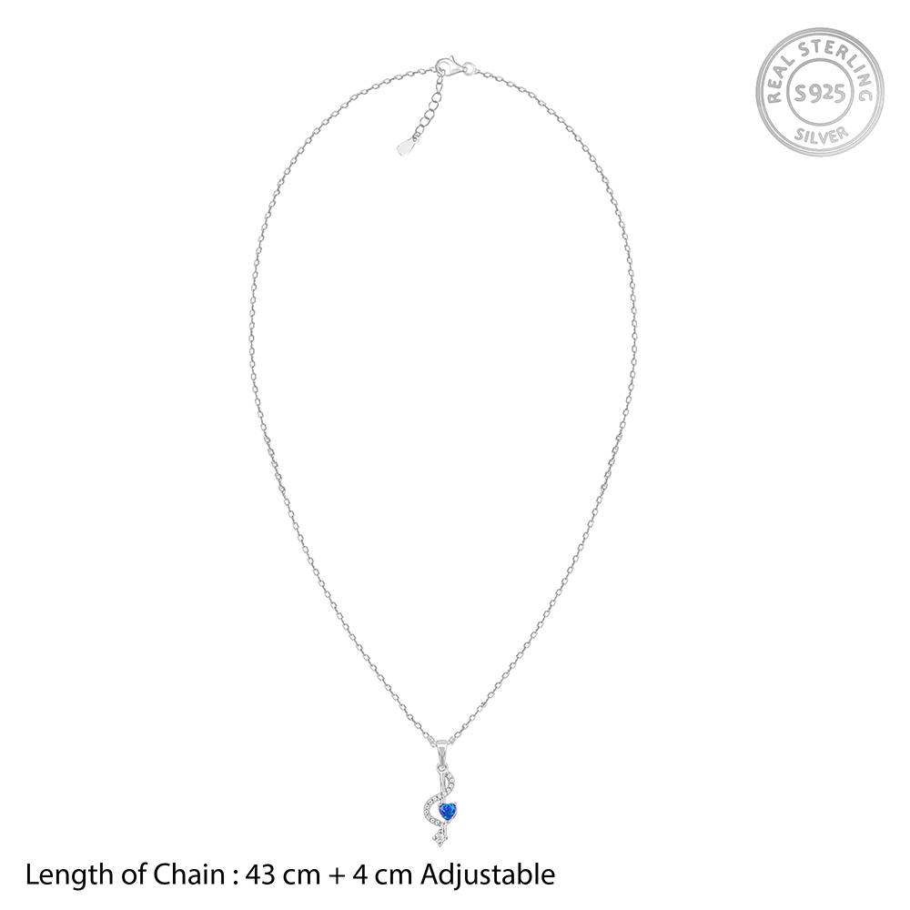 925 Silver She The Superstar Pendant With Link Chain : PD02627