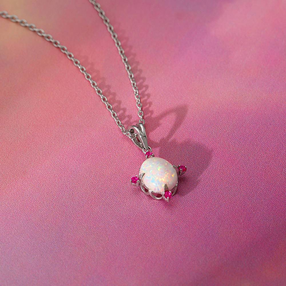 925 Silver Opal Dreams Pendant With Link Chain : PD02632