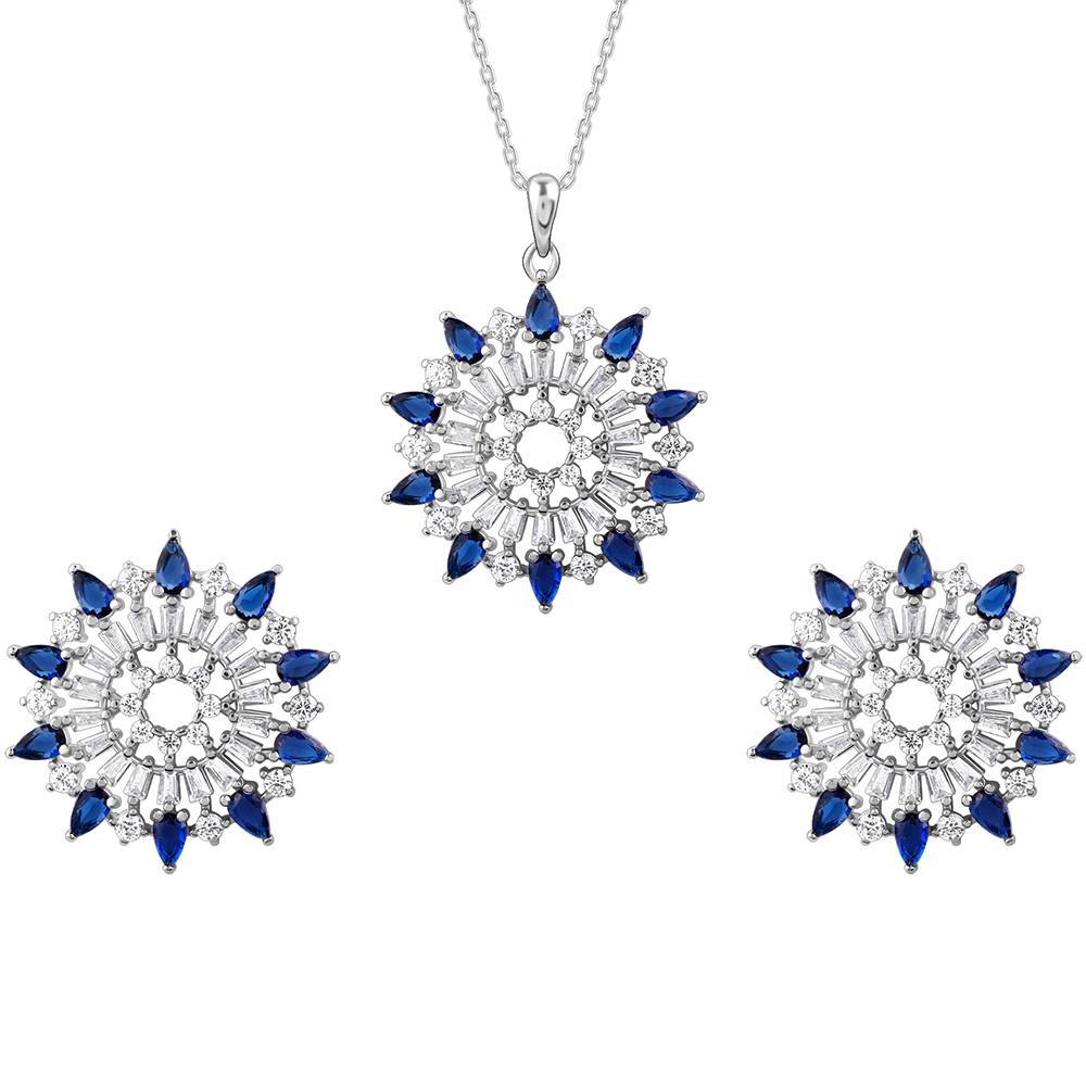 Giva 925 Silver Flourishing Set| Gifts For Women And Girls | With Certificate Of Authenticity And 925 Stamp | : PD02641ER02816