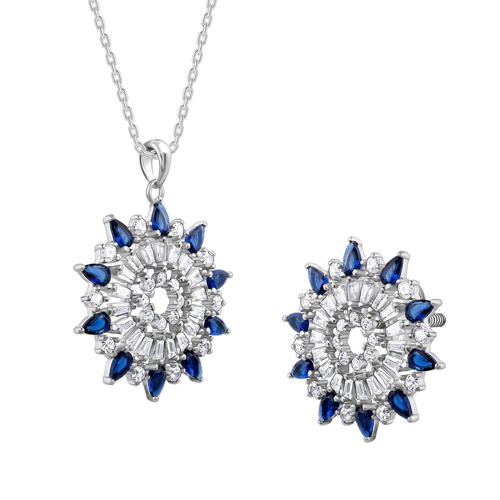 Giva 925 Silver Flourishing Set| Gifts For Women And Girls | With Certificate Of Authenticity And 925 Stamp | : PD02641ER02816