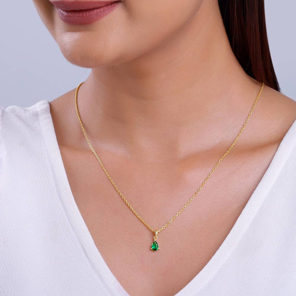 925 Silver Golden Peridot Dream Pendant With Link Chain| Necklace To Gift Women & Girls : PD02653