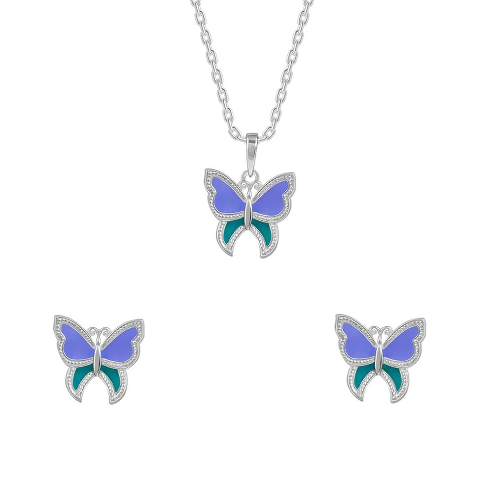 925 Silver Flutter Muse Set : PD02657ER02943