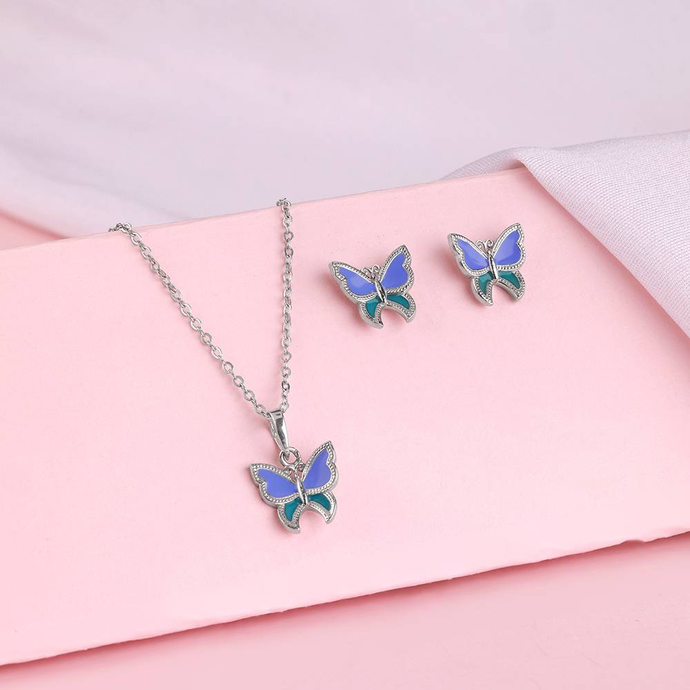 925 Silver Flutter Muse Set : PD02657ER02943